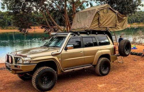 Nissan Patrol with Rooftop Tent kenya